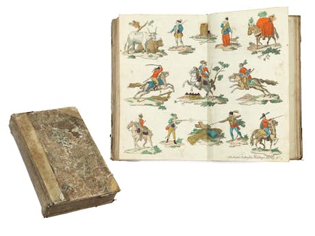 Große Sammlung von Illustrationen des 18. Jahrhunderts in Bezug auf Augsburg und seine Bürger